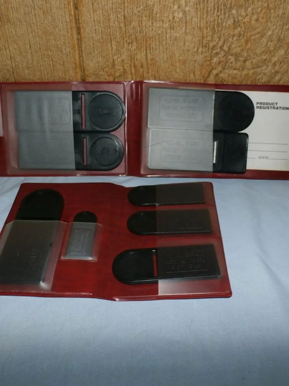 Vintage Fisch Instruments Gold Coin Identification Wallet Set 1 & 2